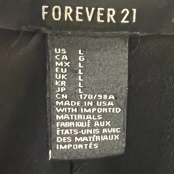 Forever 21 Dress Size Large Black and Gold Chevron Pattern Good Used Condition - Picture 7 of 8